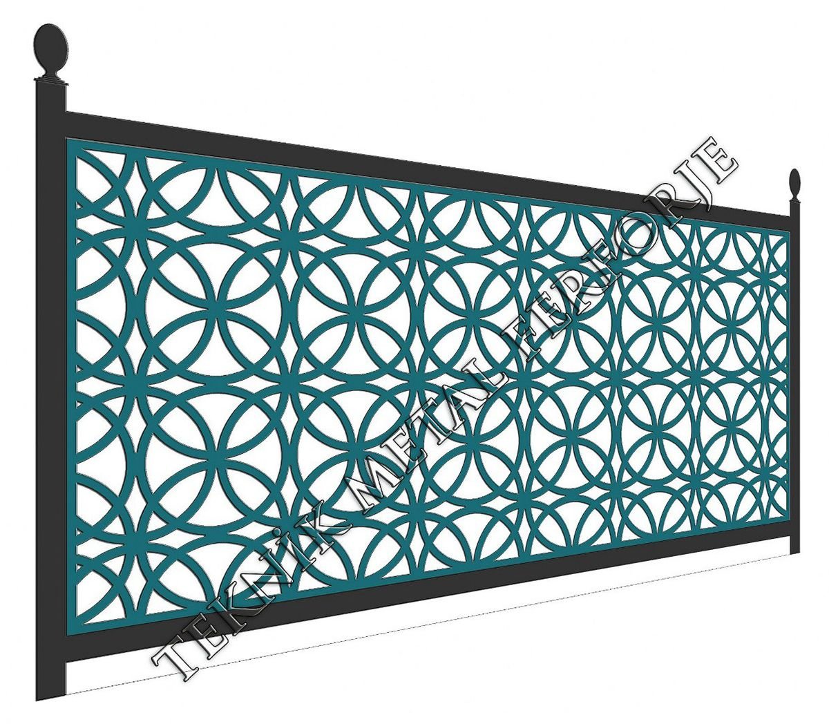 Lazer Kesim Balkon Korkuluğu Modeli